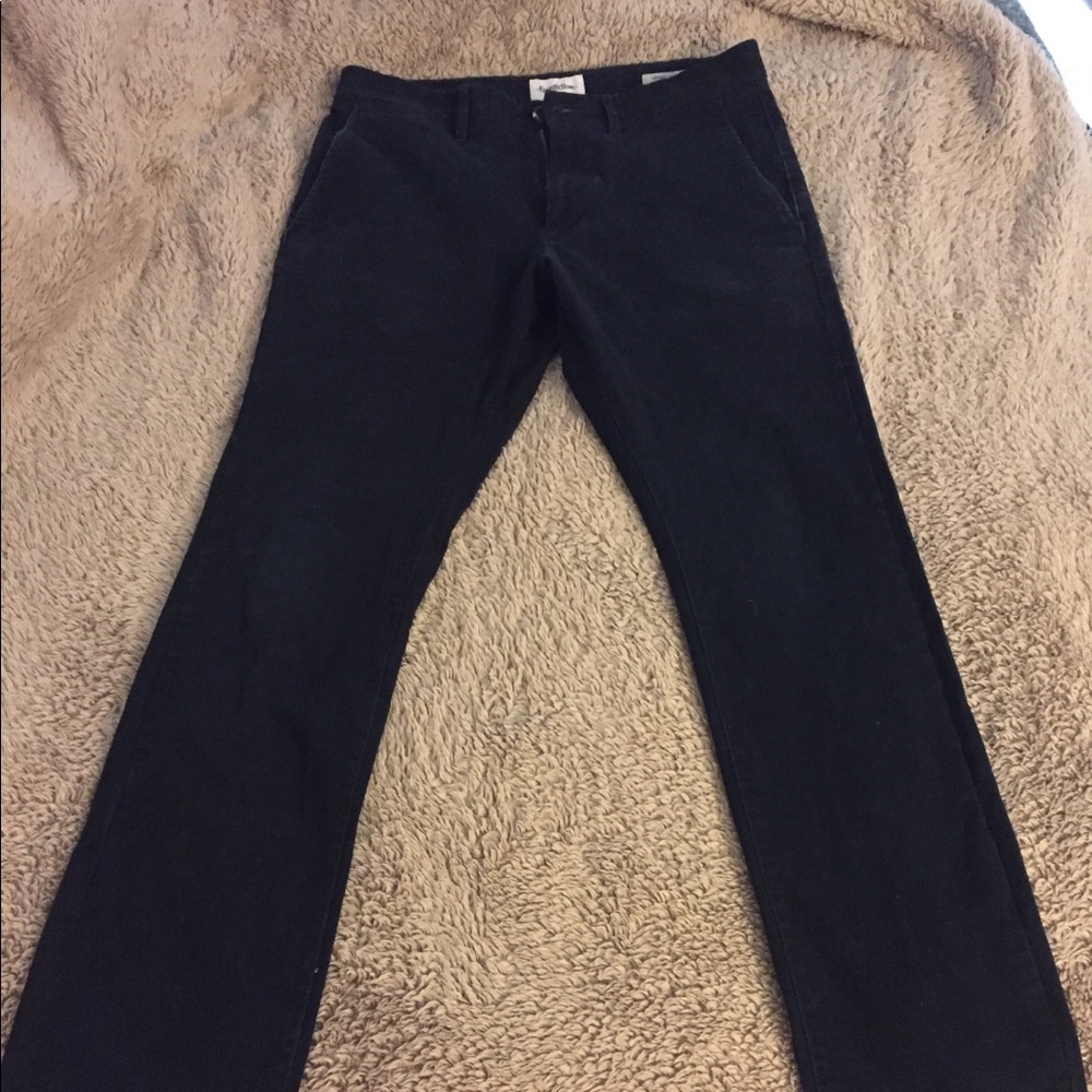 Black chinos